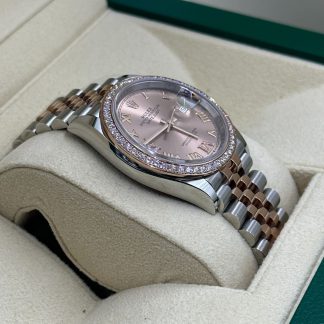 【Super Clone】RLX  Datejust 36mm 126281 Rose Dial Oyster 36mm Bracelet