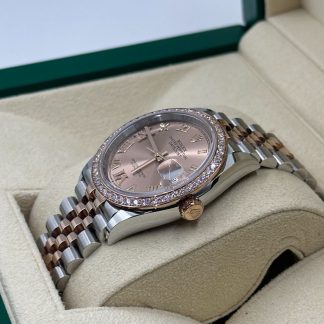 【Super Clone】RLX  Datejust 36mm 126281 Rose Dial Oyster 36mm Bracelet