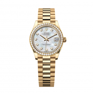 【Super Clone】RLX Datejust m278288RBR-0006 White Mother-of-Pearl 31mm Dial President Bracelet Watch