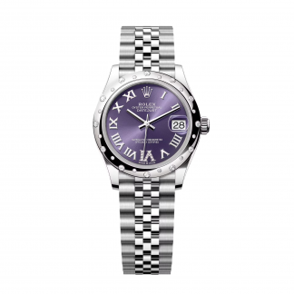 【Super Clone】RLX Datejust m278344-0027/0028 Aubergine Diamond Dial 31mm Oyster