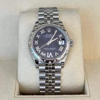 【Super Clone】RLX Datejust m278344-0027/0028 Aubergine Diamond Dial 31mm Oyster