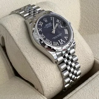 【Super Clone】RLX Datejust m278344-0027/0028 Aubergine Diamond Dial 31mm Oyster
