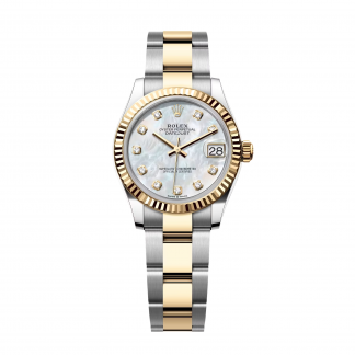 【Super Clone】RLX Datejust m278273-0027/0028 31mm White Mother-of-Pearl Dial Stainless Steel and Yellow Gold Oyster Watch