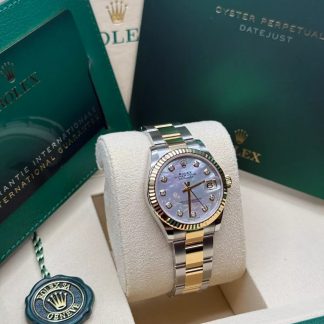 【Super Clone】RLX Datejust m278273-0027/0028 31mm White Mother-of-Pearl Dial Stainless Steel and Yellow Gold Oyster Watch