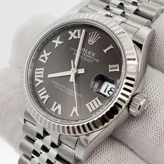 【Super Clone】RLX Datejust m278274-0021/0022 Dark Grey Roman 31mm Dial Oyster Watch