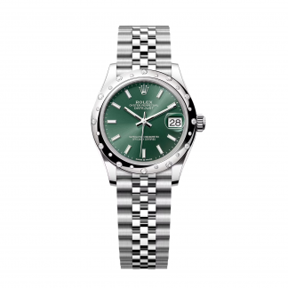 【Super Clone】RLX Datejust m278344-0019/0020 Mint Green Dial 31mm Domed Diamond Oyster Watch