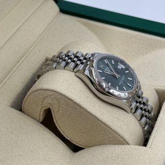 【Super Clone】RLX Datejust m278344-0019/0020 Mint Green Dial 31mm Domed Diamond Oyster Watch