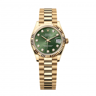 【Super Clone】RLX Datejust m278278-0011 Olive Green 31mm Dial President Bracelet Watch