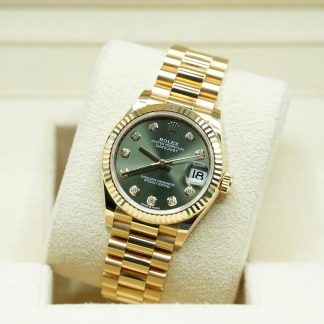 【Super Clone】RLX Datejust m278278-0011 Olive Green 31mm Dial President Bracelet Watch