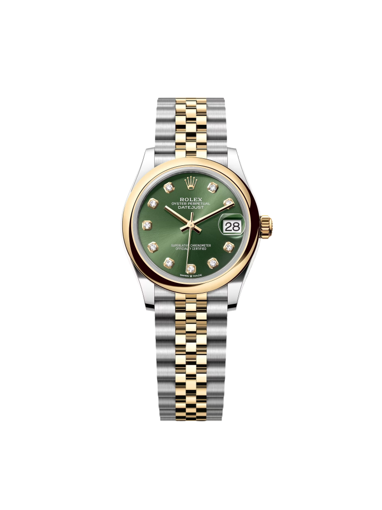 【Super Clone】RLX Datejust m278243-0029/0030 31mm Olive Green Dial Yellow Rolesor Oyster Watch