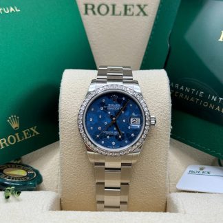 【Super Clone】RLX Datejust m278384RBR-0039/0040 Azzurro Blue 31mm Dial Oyster Watch