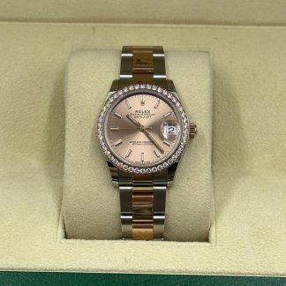 【Super Clone】RLX Datejust m278381-0009/0010 Rose Dial Diamond-Set Bezel 31mm