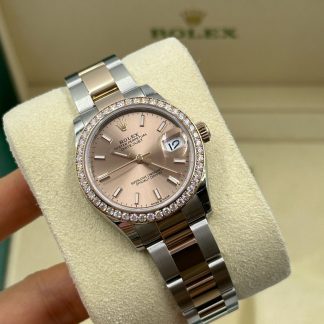 【Super Clone】RLX Datejust m278381-0009/0010 Rose Dial Diamond-Set Bezel 31mm