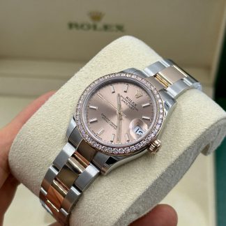 【Super Clone】RLX Datejust m278381-0009/0010 Rose Dial Diamond-Set Bezel 31mm