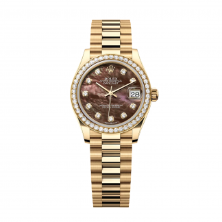 【Super Clone】RLX Datejust m278288RBR-0032 Black Mother-of-Pearl 31mm Dial President Bracelet Watch