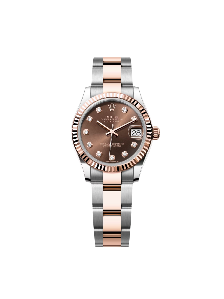 【Super Clone】RLX Datejust m278271-0027/0028 Chocolate 31mm Dial Oyster Bracelet Watch