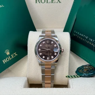 【Super Clone】RLX Datejust m278271-0027/0028 Chocolate 31mm Dial Oyster Bracelet Watch