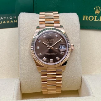 【Super Clone】RLX Datejust m278275-0010 Chocolate 31mm Dial