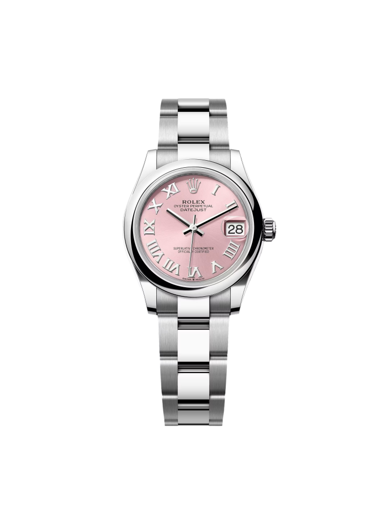 【Super Clone】RLX Datejust m278240-0013/0014 31mm Pink Roman Domed Bezel Oyster Oystersteel