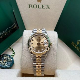 【Super Clone】RLX Datejust m278273-0025/0026 31mm Champagne Dial Stainless Steel and Yellow Gold Oyster Watch