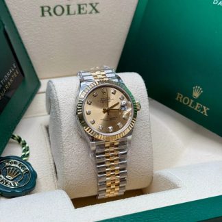 【Super Clone】RLX Datejust m278273-0025/0026 31mm Champagne Dial Stainless Steel and Yellow Gold Oyster Watch