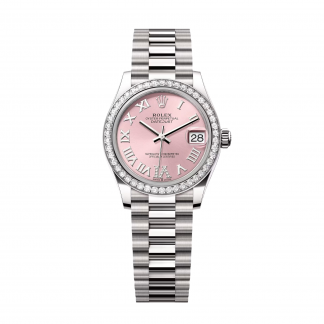 【Super Clone】RLX Datejust m278289RBR-0018 Pink Dial White Gold President