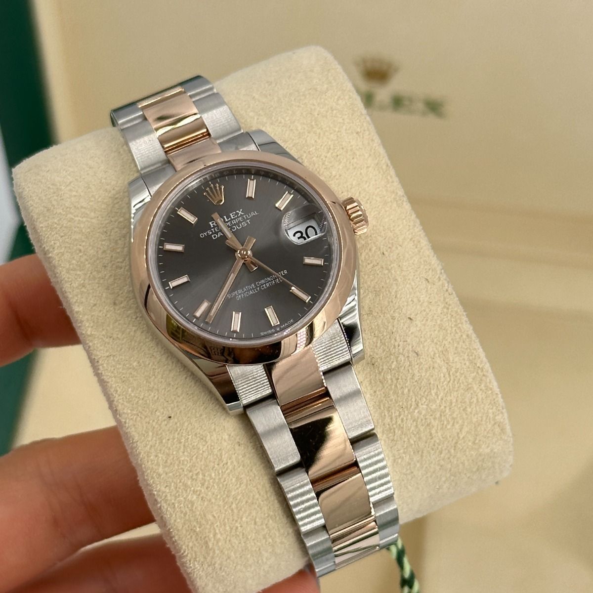 【Super Clone】RLX Datejust m278241-0017/0018 Slate 31mm Dial Oyster Bracelet Watch