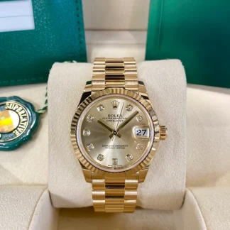【Super Clone】RLX Datejust m278278-0009 Champagne 31mm Dial President Bracelet Watch