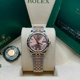 【Super Clone】RLX Datejust m278341-0023/0024 Rosé Dial 31mm Oyster Bracelet