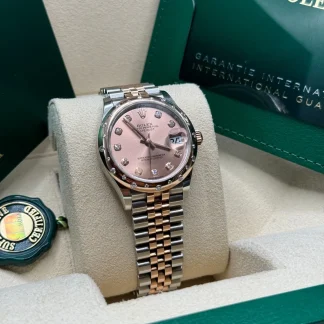 【Super Clone】RLX Datejust m278341-0023/0024 Rosé Dial 31mm Oyster Bracelet