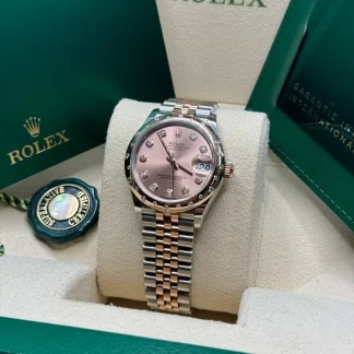 【Super Clone】RLX Datejust m278341-0023/0024 Rosé Dial 31mm Oyster Bracelet