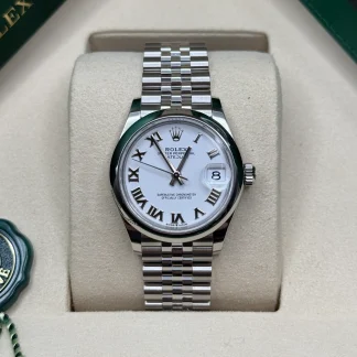 【Super Clone】RLX Datejust m278240-0003/0004 31mm White Roman Domed Bezel Oyster Oystersteel
