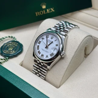 【Super Clone】RLX Datejust m278240-0003/0004 31mm White Roman Domed Bezel Oyster Oystersteel