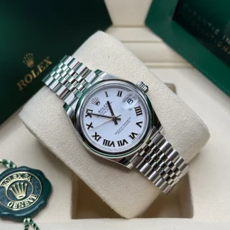 【Super Clone】RLX Datejust m278240-0003/0004 31mm White Roman Domed Bezel Oyster Oystersteel