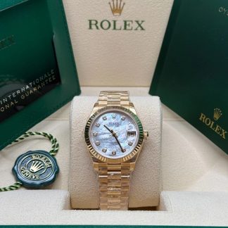 【Super Clone】RLX Datejust m278278-0010 Mother-of-Pearl 31mm Dial President Bracelet Watch