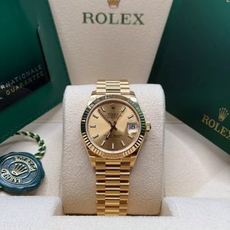 【Super Clone】RLX Datejust m278278-0040 Champagne 31mm Dial President Bracelet Watch