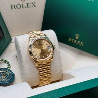 【Super Clone】RLX Datejust m278278-0040 Champagne 31mm Dial President Bracelet Watch