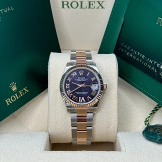【Super Clone】RLX Datejust m278271-0019/0020 Aubergine 31mm Dial Oyster Bracelet Watch