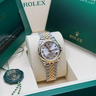 【Super Clone】RLX Datejust m278343-0003/0004 Silver Dial Yellow Rolesor Oyster Watch