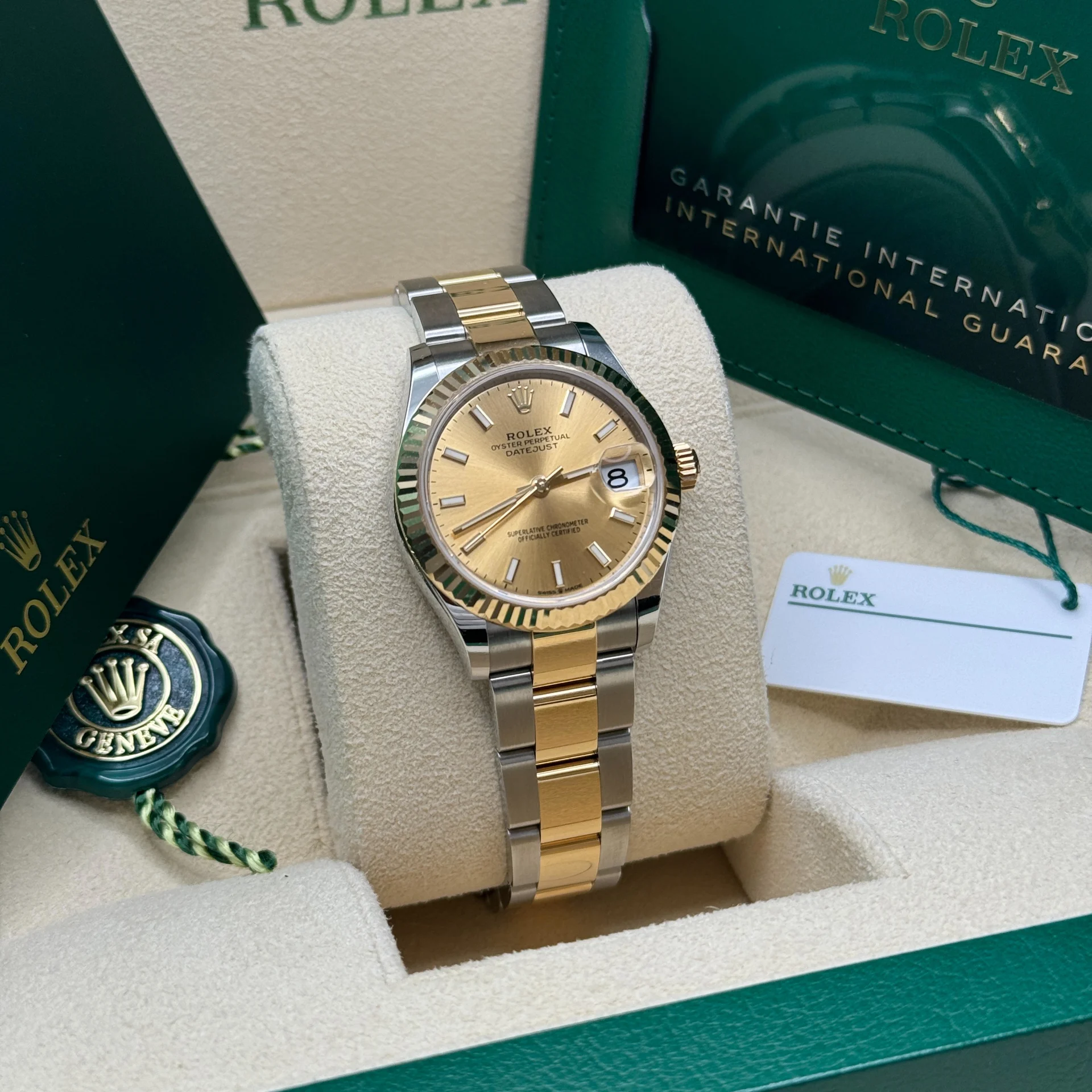 【Super Clone】RLX Datejust m278273-0013/0014 31mm Champagne Dial Stainless Steel and Yellow Gold Oyster Watch