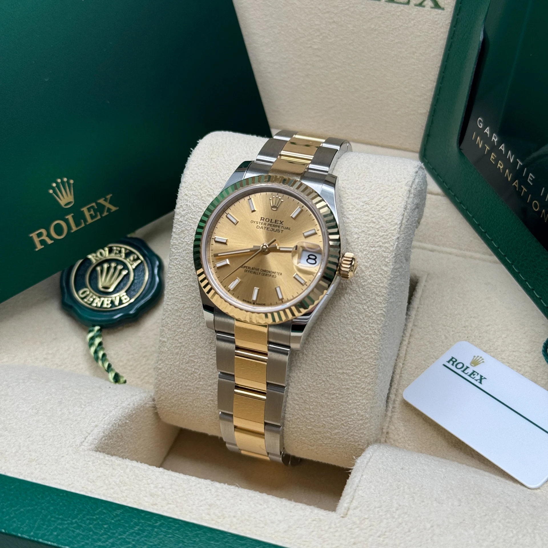 【Super Clone】RLX Datejust m278273-0013/0014 31mm Champagne Dial Stainless Steel and Yellow Gold Oyster Watch