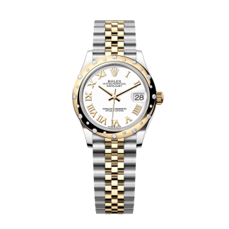 【Super Clone】RLX Datejust m278343-0001/0002 White Dial Yellow Rolesor Oyster Watch