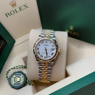 【Super Clone】RLX Datejust m278343-0001/0002 White Dial Yellow Rolesor Oyster Watch