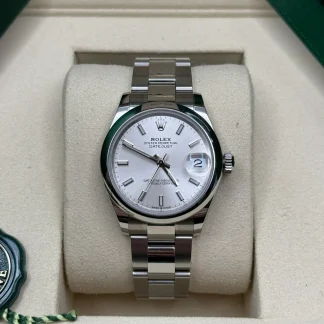 【Super Clone】RLX Datejust m278240-0005/0006 31mm  Silver Index Domed Bezel Oyster Oystersteel