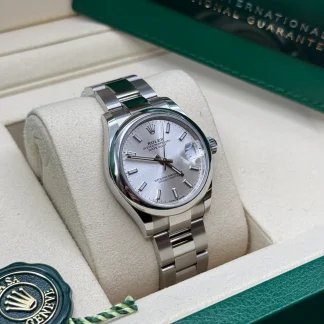 【Super Clone】RLX Datejust m278240-0005/0006 31mm  Silver Index Domed Bezel Oyster Oystersteel