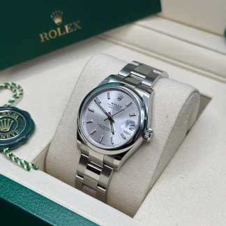 【Super Clone】RLX Datejust m278240-0005/0006 31mm  Silver Index Domed Bezel Oyster Oystersteel