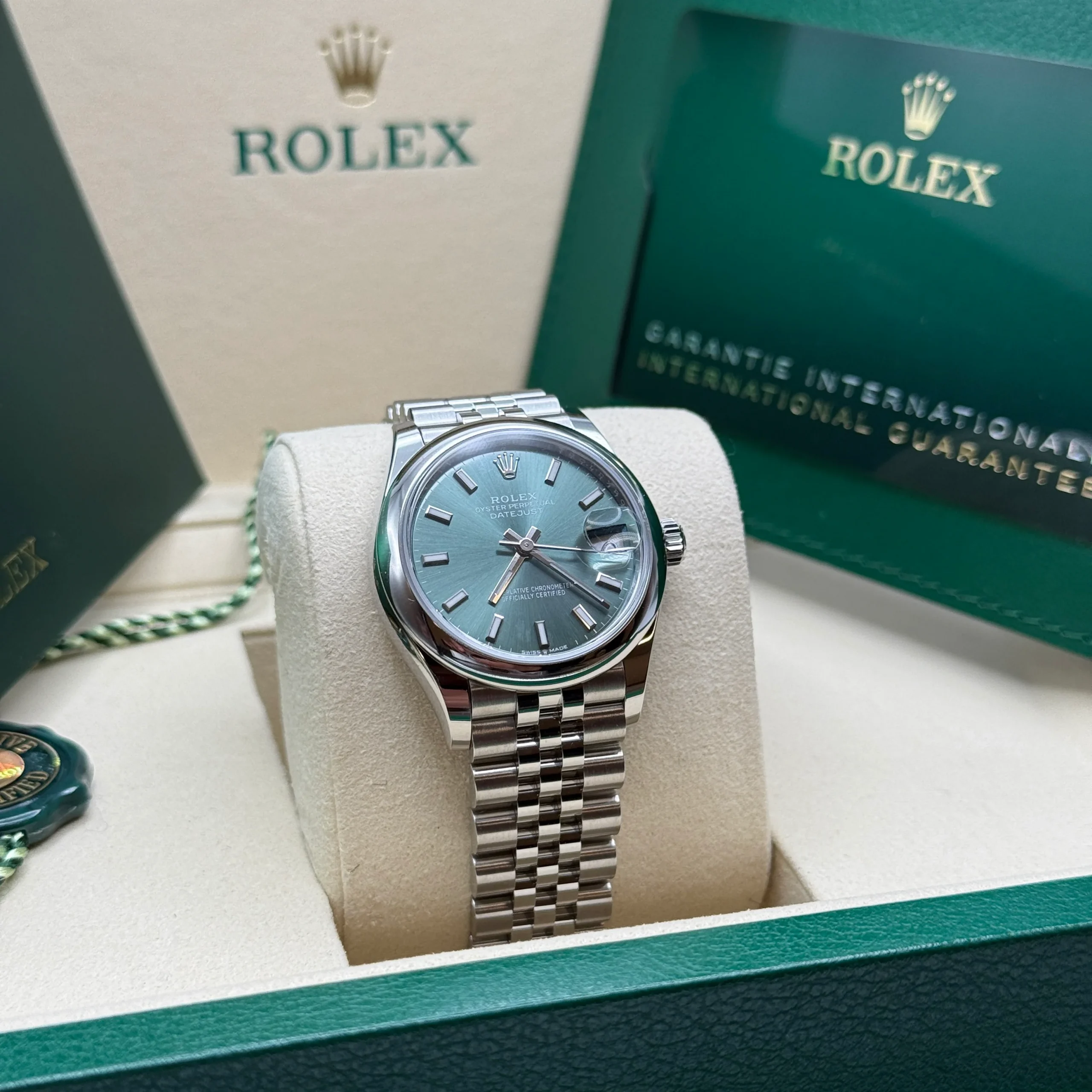 【Super Clone】RLX Datejust m278240-0011/0012 31mm Green Stick Domed Bezel Oyster Oystersteel