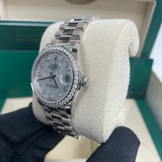 【Super Clone】RLX Datejust m278289RBR-0005 31mm Datejust Diamond Bezel MOP Dial