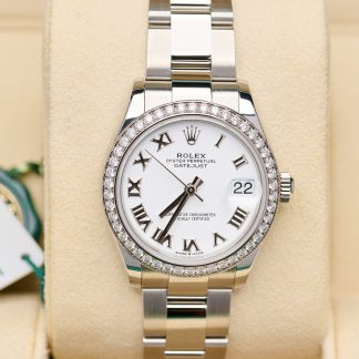 【Super Clone】RLX Datejust m278384RBR-0013/0014 White 31mm Dial Oyster Watch