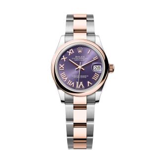 【Super Clone】RLX Datejust m278241-0019/0020 Aubergine 31mm Dial Oyster Bracelet Watch